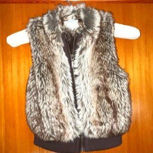 Copper Key Faux Fur Vest Sz 4-5